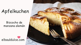 Bizcocho de manzana alemán  Apfelkuchen [upl. by Mcnutt825]