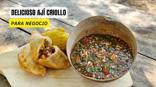 RECETA DE AJÍ CRIOLLO  RECETA PARA NEGOCIO [upl. by Rillis126]