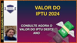 Valor do IPTU 2024 [upl. by Arimas]