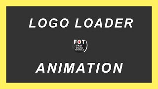 Pure CSS Logo Loader Animation Effect  FOT [upl. by Rammus]