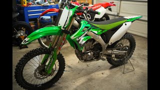 2014 KX450F  1st Oil and Coolant Change [upl. by Margherita]