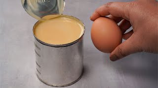 If you have condensed milk and egg at home then try this easy delicious and simple recipe [upl. by Annwahsal]