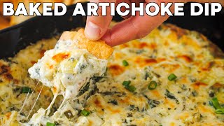 CrowdPleasing Baked Spinach Artichoke Dip  Quick amp Delicious Holiday Recipe [upl. by Scherman]