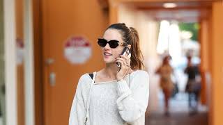 Alessandra Ambrosio exudes effortless style during a shopping trip in Beverly Hills [upl. by Etnod]