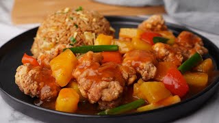 POLLO con PIÑA Peruano  Receta Estilo CHINO ¡Mejor que en los CHIFAS [upl. by Ycul]