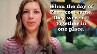 Pentecost Scripture in Multiple Languages  Acts 2113 [upl. by Nosemaj]