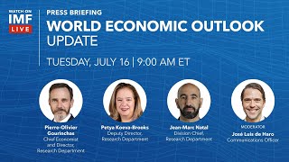 Press Briefing World Economic Outlook Update  July 2024 [upl. by Hayward422]