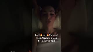 Face🔥Lift🔥Massagewith Alginate Mask [upl. by Rexanna]