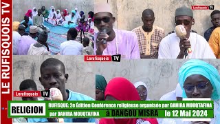 RUFISQUE 2e Édition Conférence religieuse organisée par DAHIRA MOUQTAFINA le 12 Mai 2024 [upl. by Pricilla]