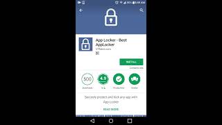 How to Lock Android Applications  App Locker [upl. by Ynaiffit600]