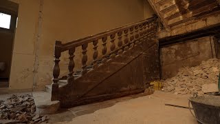 Removing Concrete to Expose the Original Staircase [upl. by Neelrahc365]