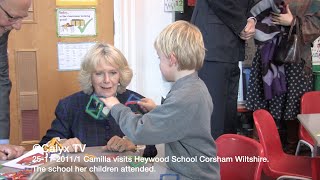 25112011 Camilla visits Heywood School Corsham [upl. by Lissak]