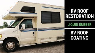 RV Roof Restoration using Liquid Rubber RV Roof Coating [upl. by Avilys]