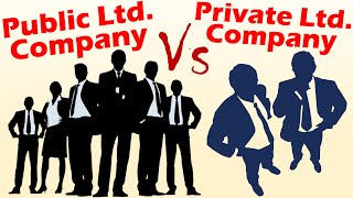 Differences between Private Ltd Company and Public Ltd Company [upl. by Biamonte]