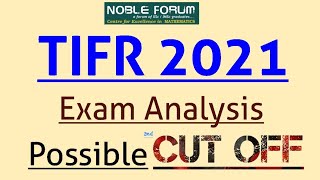 TIFR 2021 EXAM Analysis and Possible Cut Off  TIFR Mathematics PhD and Integrated PhD  Sumit Sir [upl. by Enehs68]