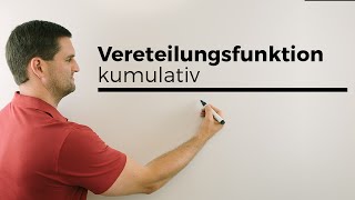 Verteilungsfunktion kumulativ Stochastik Wahrscheinlichkeitstheorie  Mathe by Daniel Jung [upl. by Alicsirp594]