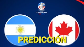 PREDICCIÓN ARGENTINA 🆚️ CANADA SEMIFINAL ⚽️ [upl. by Aicirtac]