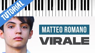 TUTORIAL Matteo Romano  Virale  SANREMO 2022  Piano Tutorial con Synthesia [upl. by Venita]