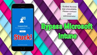 iPhone Stuck in Single App Mode FIX  Company Portal Bypass  DEP Lock  Guided Access  Intune [upl. by Adnerad]