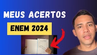 Meus acertos no enem 2024 e minha opinião sobre a prova [upl. by Bohrer927]