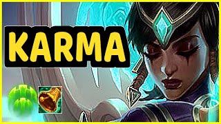 KARMA VS SONA SUPPORT GAMEPLAY [upl. by Airod]