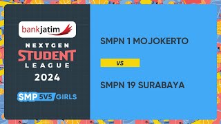 BANK JATIM NEXTGEN STUDENT LEAGUE 2024 PUTRI SMPN 1 MOJOKERTO VS SMPN 19 SURABAYA [upl. by Iniretake]