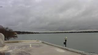 St Clair River from the Voyageur Restaurant St Clair Michigan USA [upl. by Aldus]