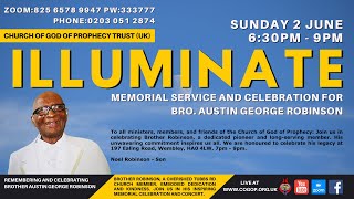 Illuminate  COGOP Sunday Evening Service  Honouring Brother Austin George Robinson  2 June 2024 [upl. by Alvord692]