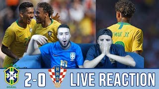 NEYMAR is BACK Brazil 20 Croatia  Reaction [upl. by Eirrak877]