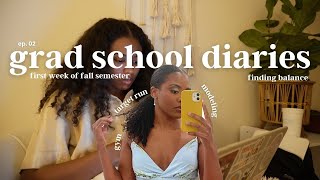 Grad School Diaries Ep 02 First Week Back  Modeling  Mental Health Counseling Student [upl. by Flavio]