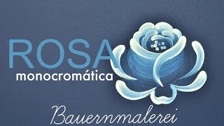 Rosa monocromática em Bauernmalerei [upl. by Philoo264]