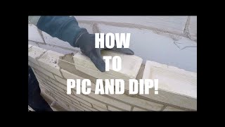 BRICKLAYING How to pic and dip Why I use this technique [upl. by Yrrad]