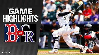 Red Sox vs Rockies Game Highlights 72424  MLB Highlights [upl. by Belac]