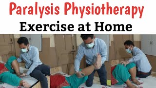 लकवा का फिज़ियोथैरेपी इलाज  Paralysis Physiotherapy Exercise at Home  Paralysis Exercise for Leg [upl. by Derwin63]