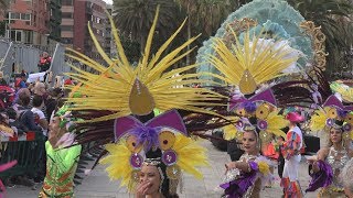 Carnival Parade Spain Canary Islands Gran Canary Las Palmas March 2019 [upl. by Aenitsirhc130]