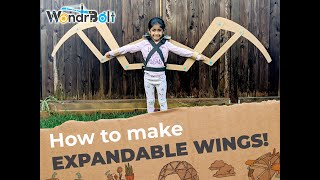 Make cardboard Articulated Wings with WondrBolts [upl. by Peskoff222]