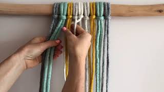 How to weave  continuous weave macrame [upl. by Lledra]