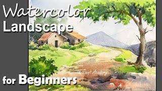 Watercolor Landscape for Beginners [upl. by Oballa530]