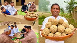 Chawal ki Pinni  Chawal ke Ladoo Recipe I Rice Flour Laddu  Atta ke Ladoo Recipe  Village Food [upl. by Onaicilef84]