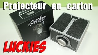 Projecteur en carton pour smartphone Luckies [upl. by Samohtnhoj]