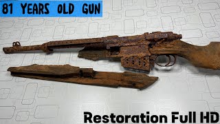 81 years Old Gun Rusty restoration  8MM Mauser M48 Rifle Restoration  Old model Gun Restoration [upl. by Collayer708]