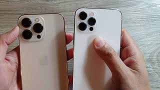 iPhone 13 Pro VS iPhone 12 Pro Side By Side Physical Comparison [upl. by Aiciled949]