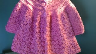 How to Crochet a Baby Sweater [upl. by Nosral187]