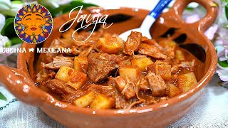 Carne con Papas en Salsa Guisado Caldosito [upl. by Airla73]