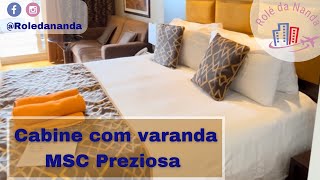 Cabine com varanda Áurea do MSC Preziosa [upl. by Ailee]