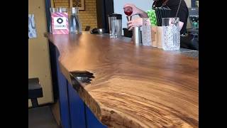 Waney edge bar top by Earthy Timber [upl. by Cresida796]