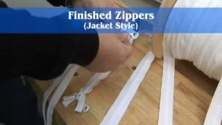 Difference Between Finished amp Continuous Zipper Video [upl. by Elaine]