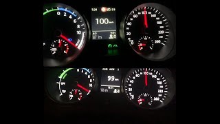 Golf GTE 280 HP  DSG tune vs 285 HP  stock TCU 100200 KMH Acceleration [upl. by Inessa767]