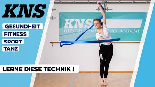 Gymnastik mit Handgerät  Lerne diese Technik mit dem BAND  TEIL 2  KNS München [upl. by Gnuj]