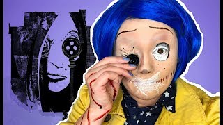 CORALINE MEETS THE OTHER MOTHER MAKEUP TUTORIAL [upl. by Clayborn]